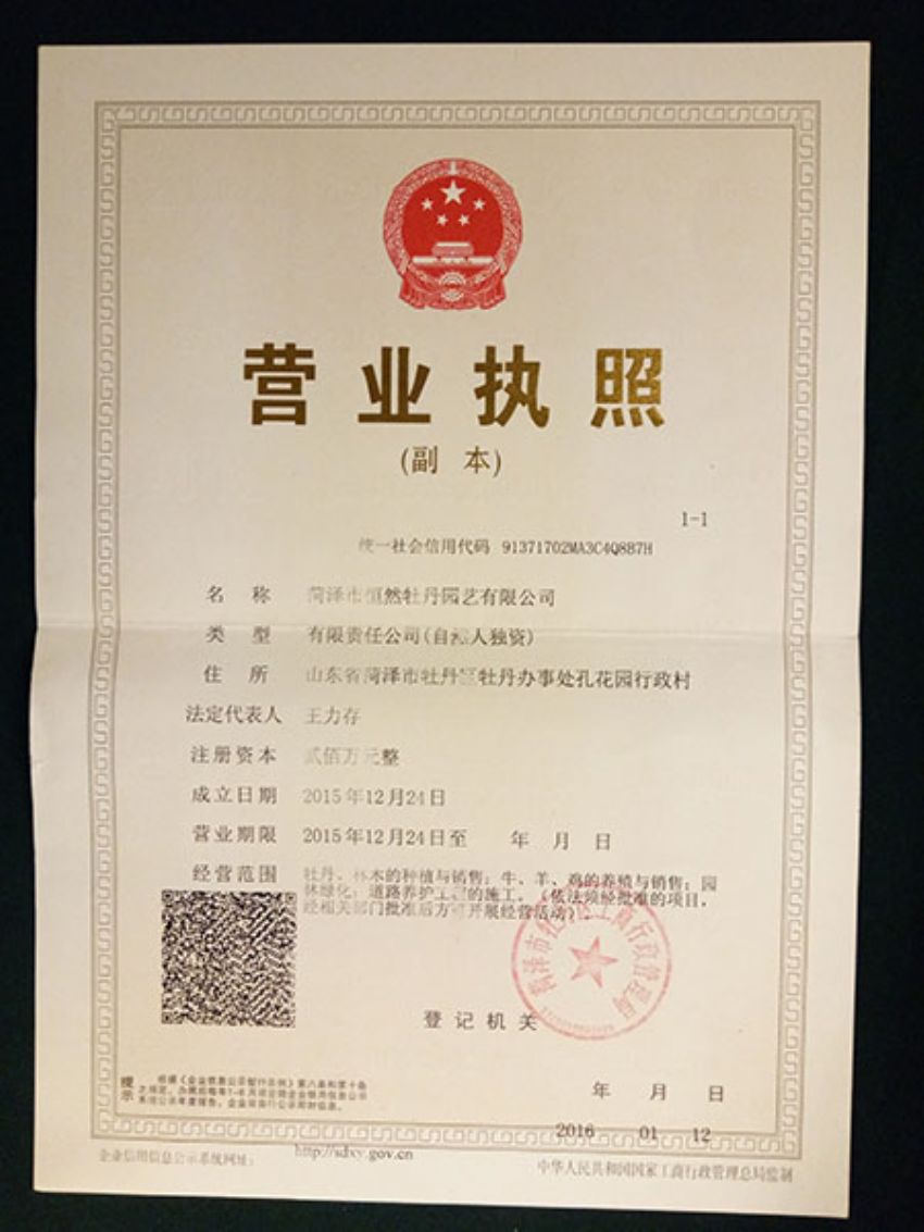 點擊查看詳細信息<br>標題：營業(yè)執(zhí)照 閱讀次數(shù)：1278